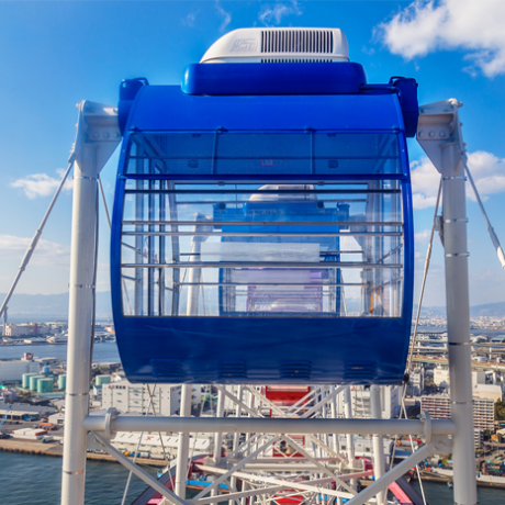 ชิงช้าสวรรค์ขนาดใหญ่ Tempozan Ferris Wheel ต้องลองไปนั่งชมวิวดูสักครั้ง